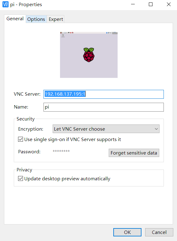 VNC Viewer连接设置